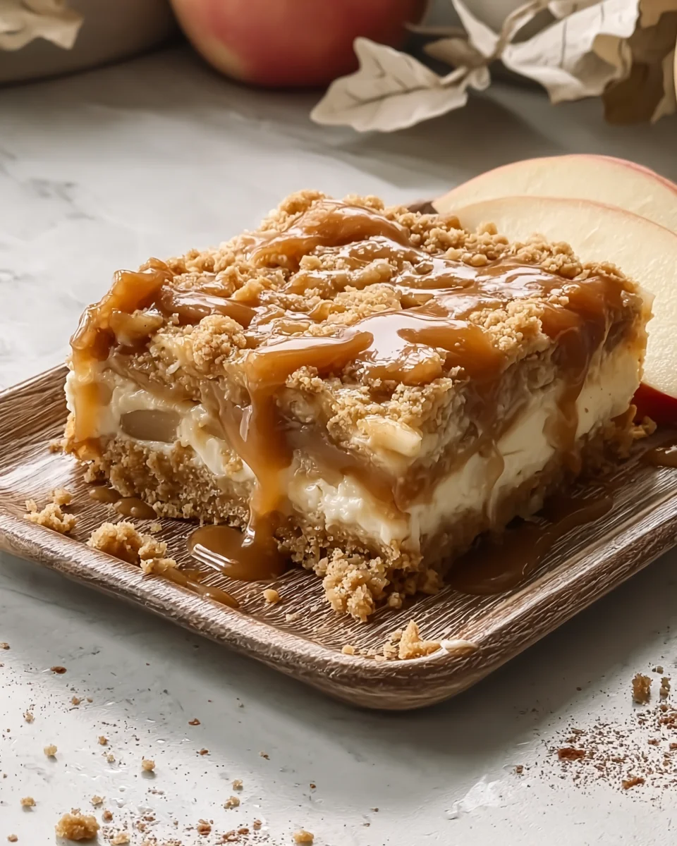 Caramel Apple Cheesecake Bars Caramel