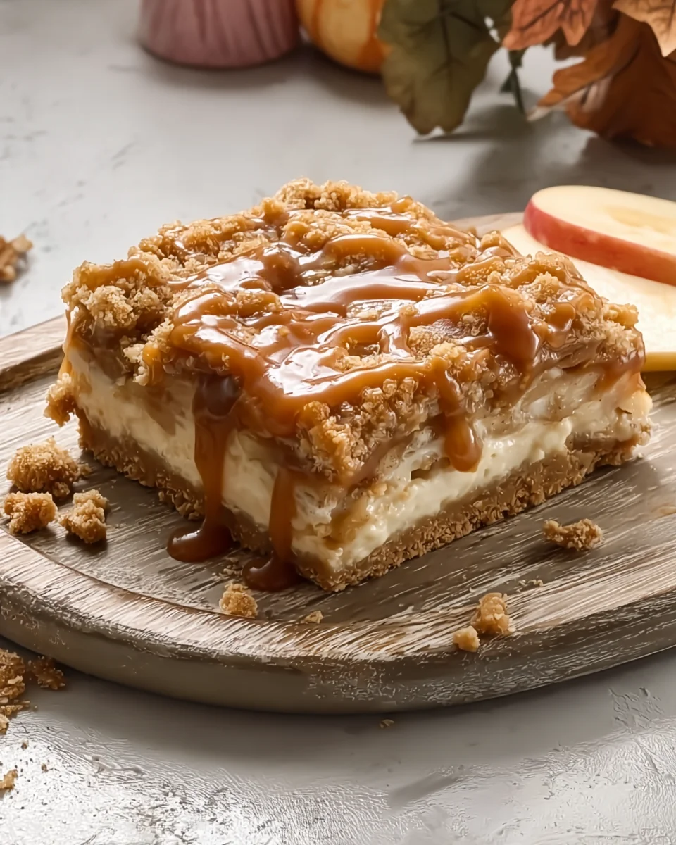 Caramel Apple Cheesecake Bars Caramel