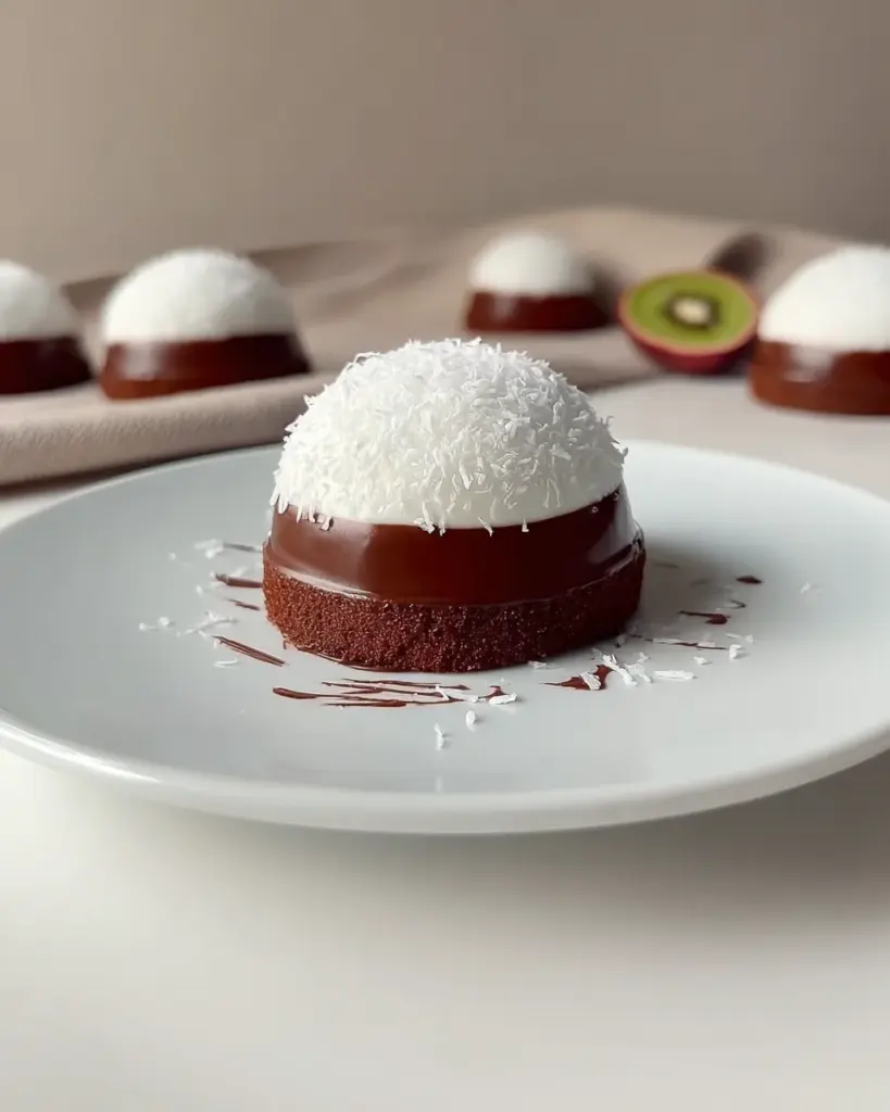 Coconut Dome with Chocolate