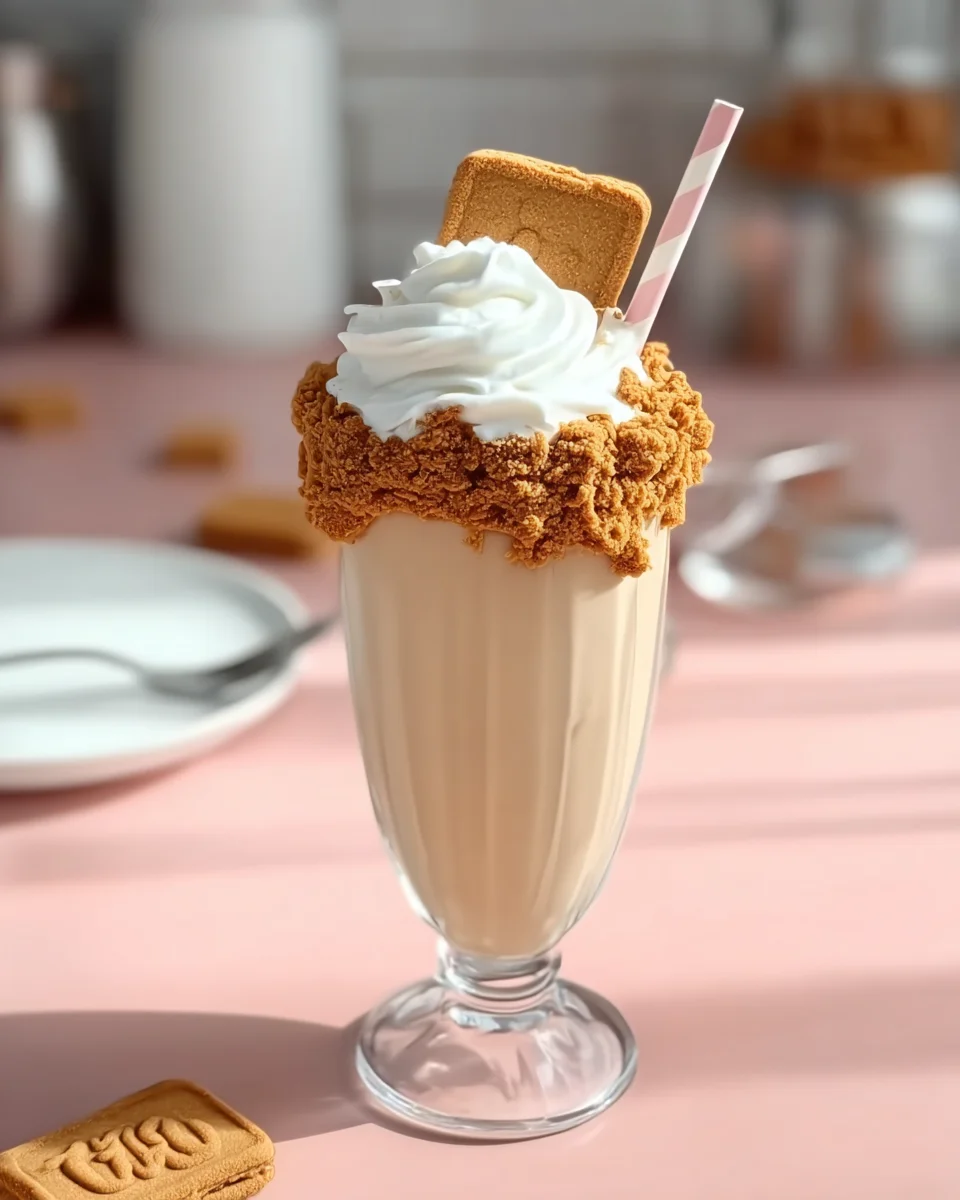 Creamy Biscoff Cookie Butter Milkshake