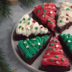 Frosted Christmas Brownies