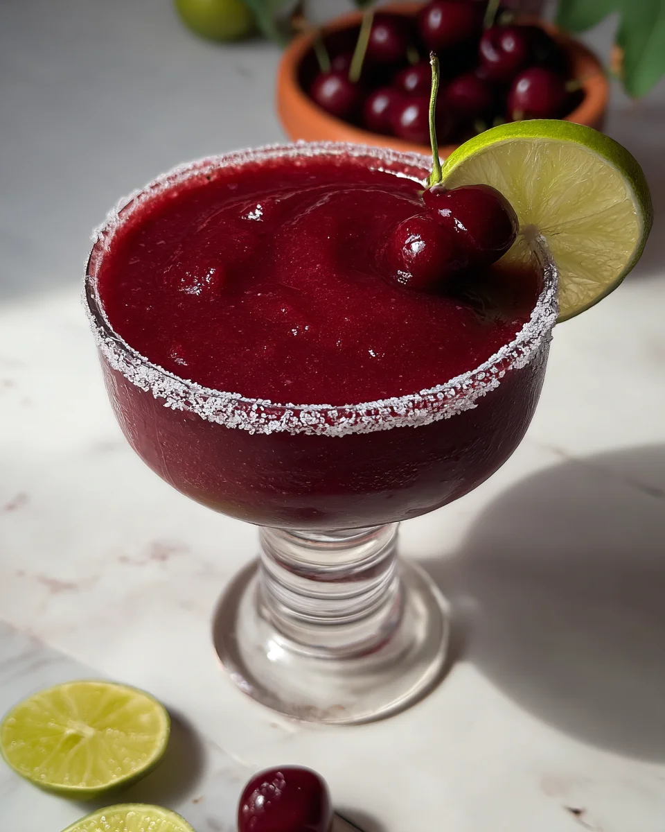 Frozen Cherry Lime Margarita