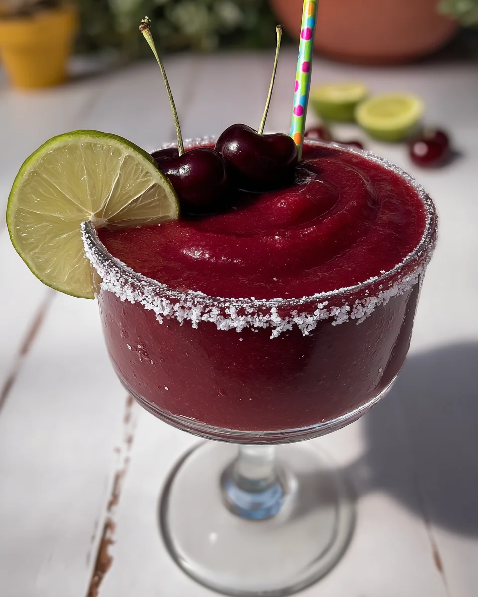 Frozen Cherry Lime Margarita