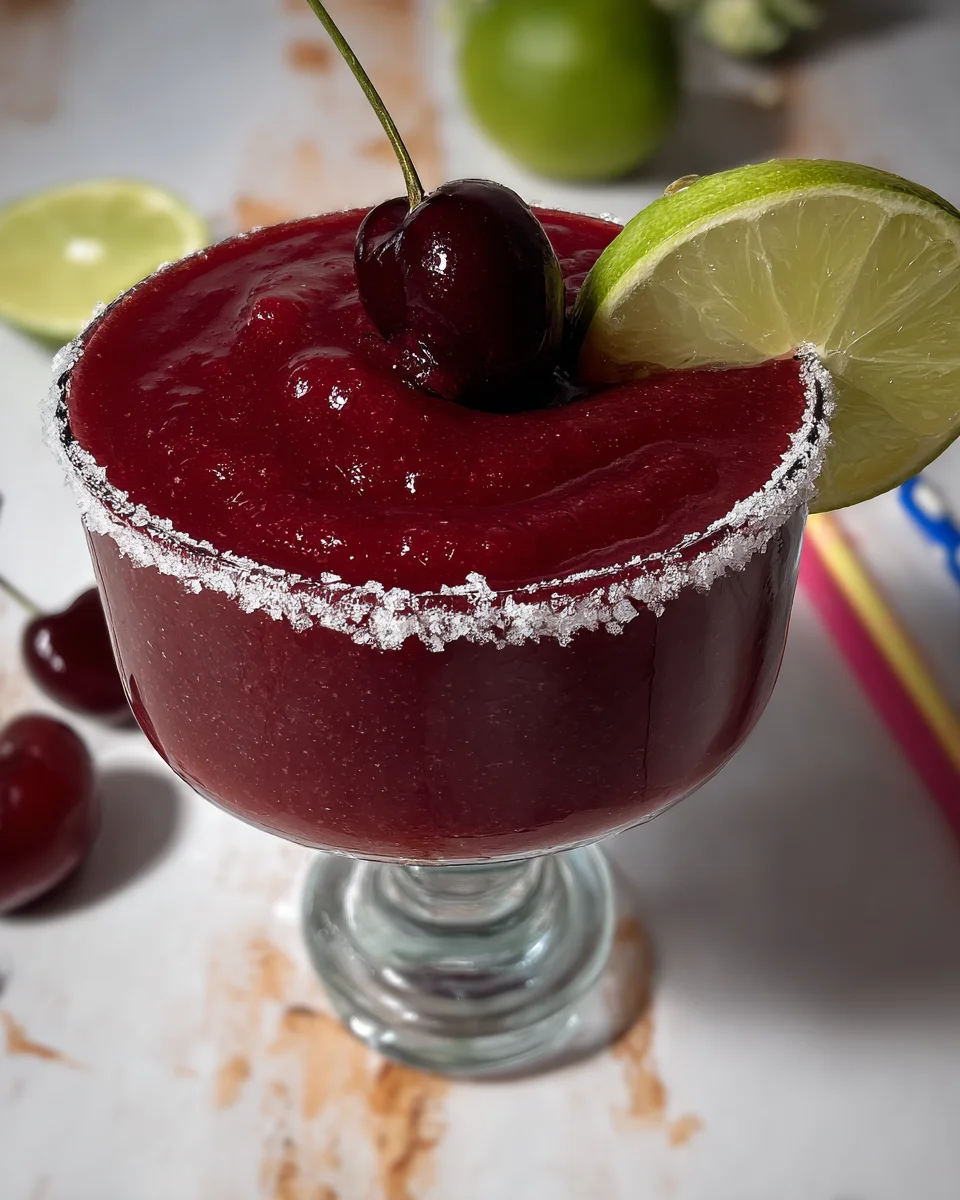 Frozen Cherry Lime Margarita Frozen