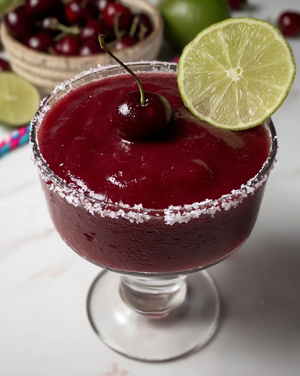 Frozen Cherry Lime Margarita Frozen