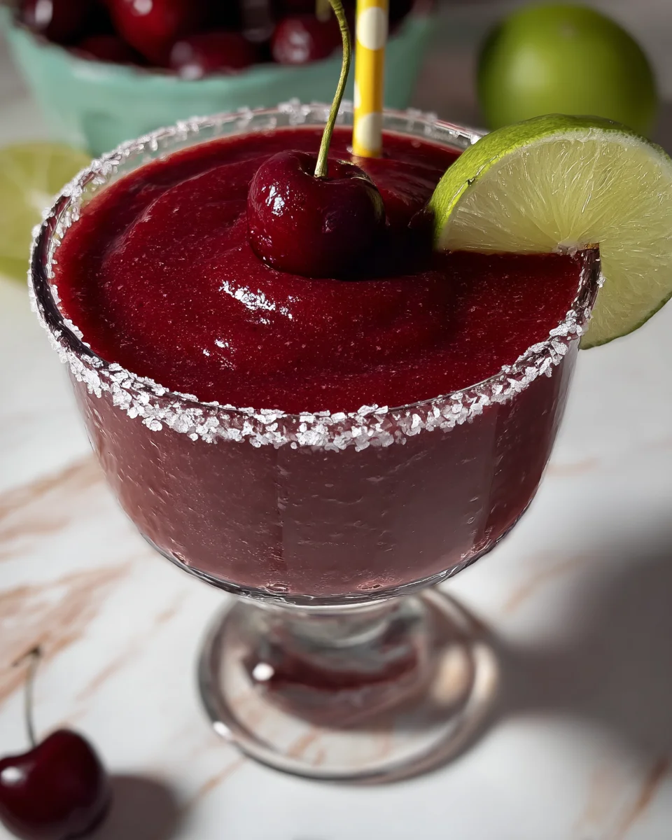 Frozen Cherry Lime Margarita Frozen