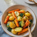 Garlic Herb Roasted Potatoes Carrots and Zucchini