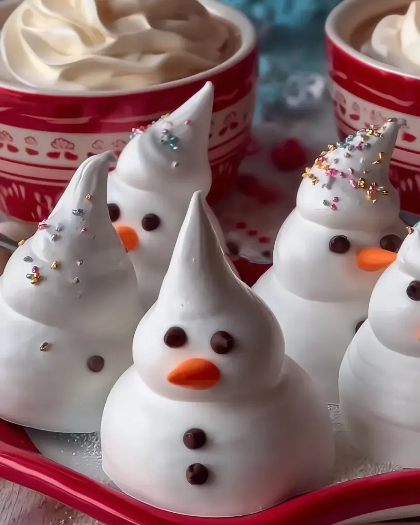 Meringue Snowmen Cookies