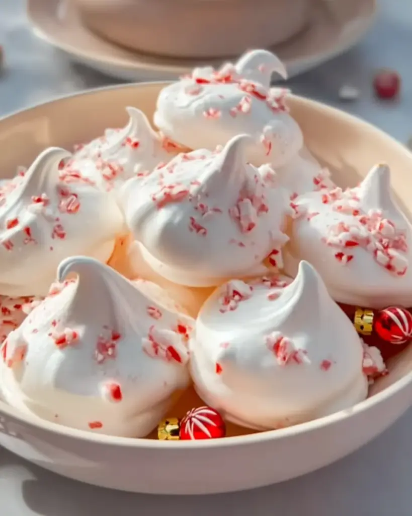 Peppermint Meringues