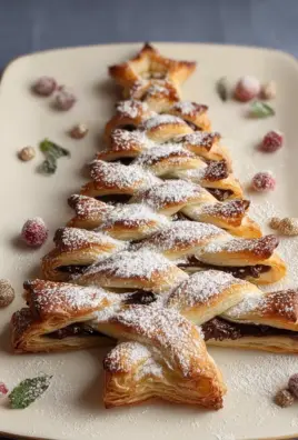 Puff Pastry Nutella Christmas Tree