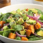 Roasted Sweet Potato and Avocado Salad