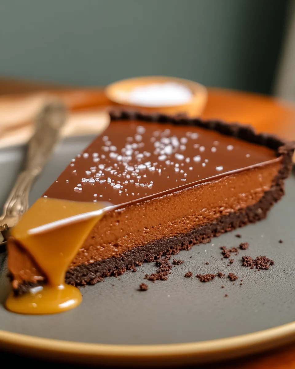 Salted Caramel Chocolate Tart