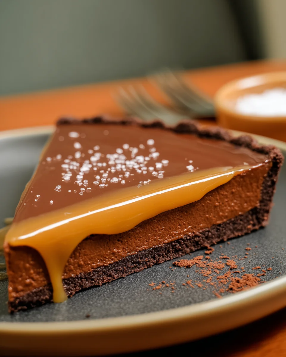 Salted Caramel Chocolate Tart