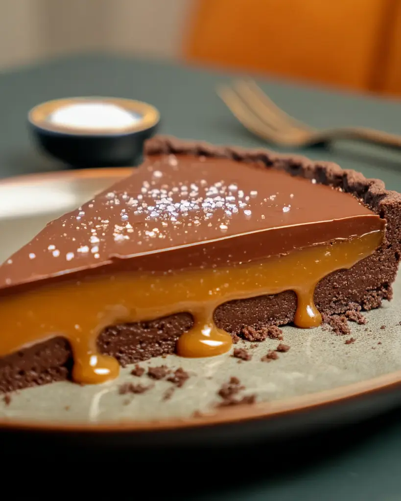 Salted Caramel Chocolate Tart