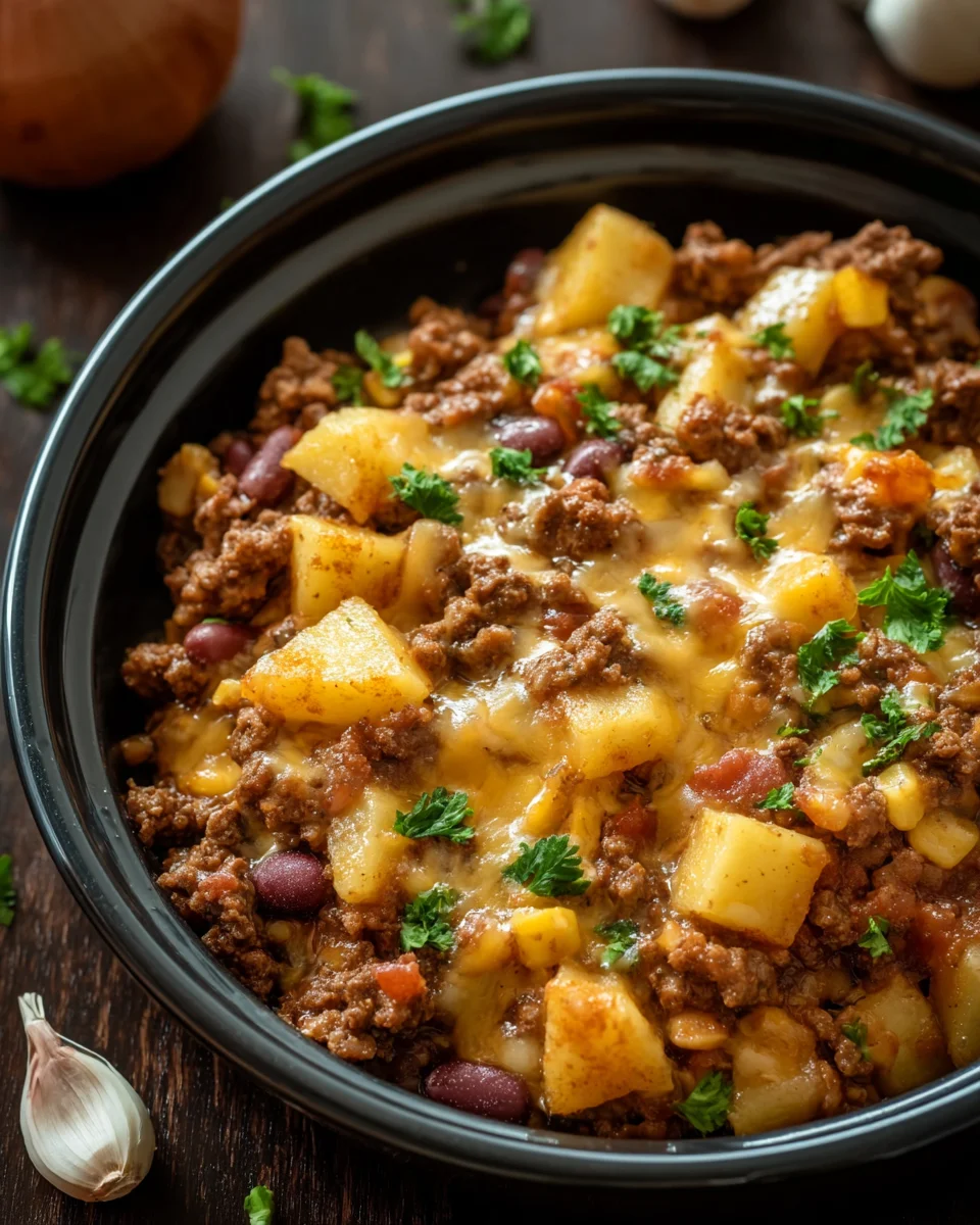 Slow Cooker Cowboy Casserole