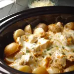 Slow Cooker Parmesan Garlic Chicken and Potatoes