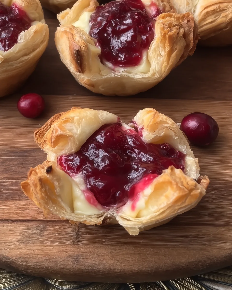 Three-ingredient Cranberry Brie Bites Three-ingredient