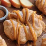 Vegan Apple Puff Pasty Doughnuts