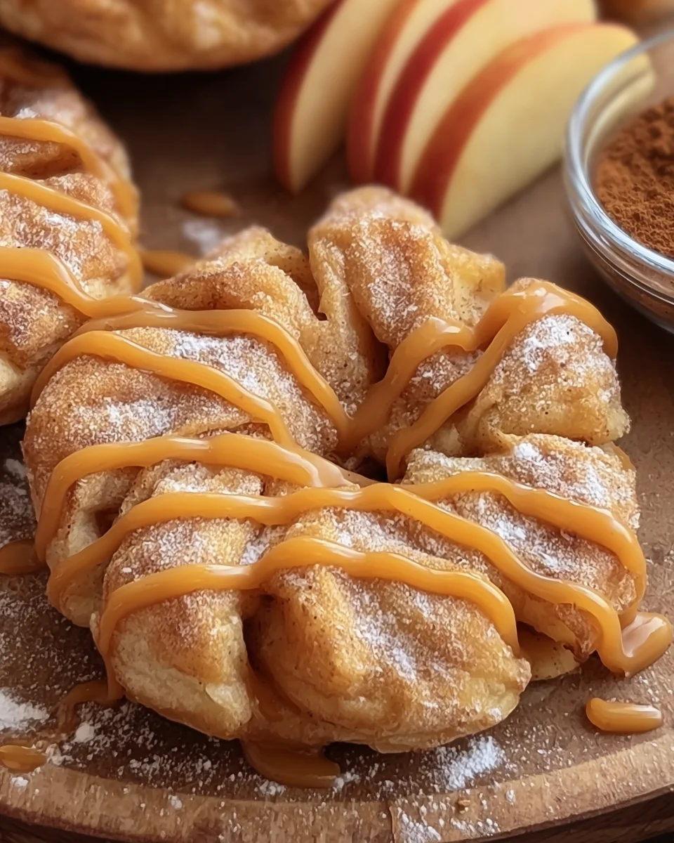 Vegan Apple Puff Pasty Doughnuts