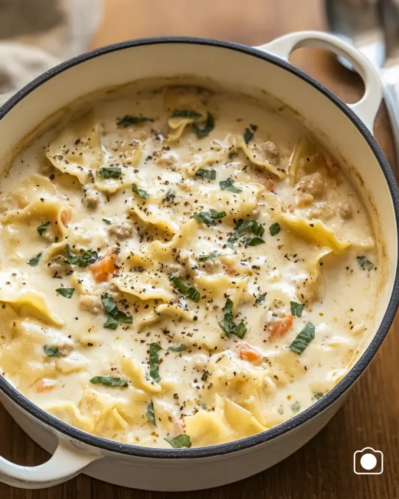 White Lasagna Soup