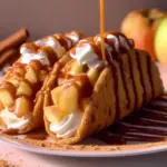 Apple pie cheesecake tacos