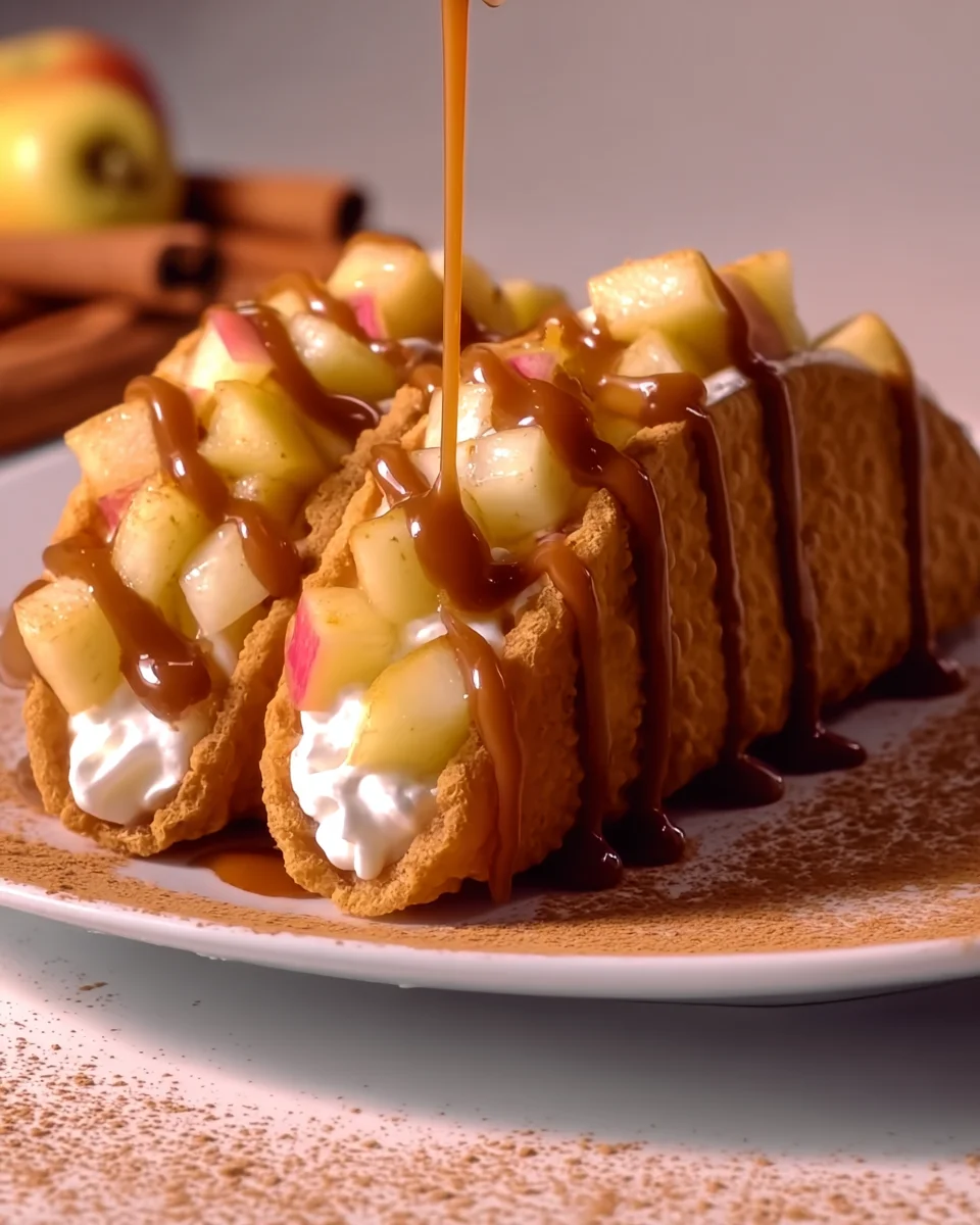 Apple pie cheesecake tacos Apple