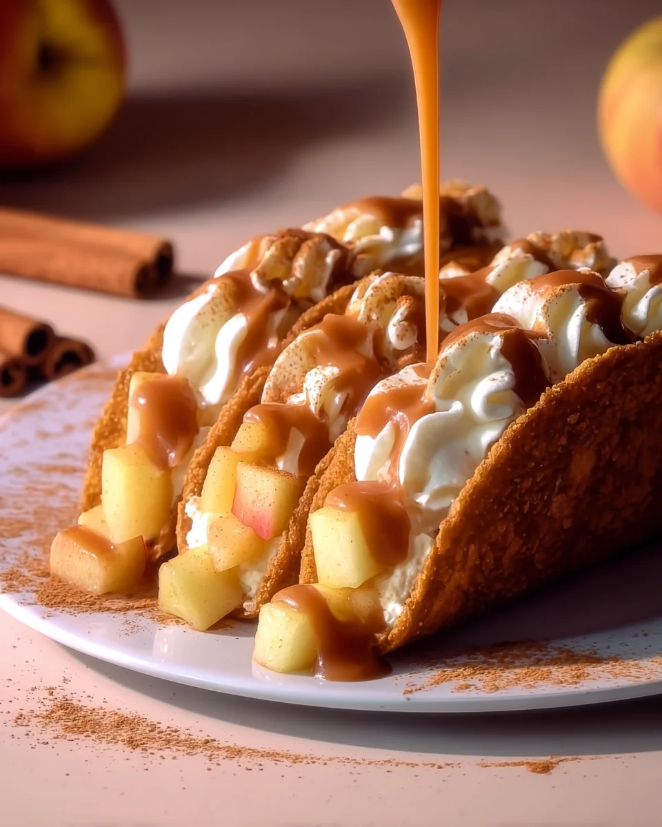 Apple pie cheesecake tacos Apple
