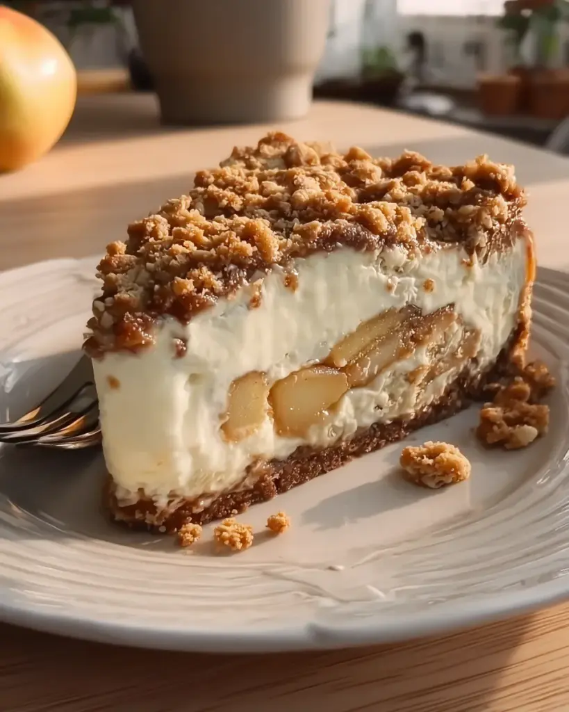 Biscoff Apple Crumble Cheesecake