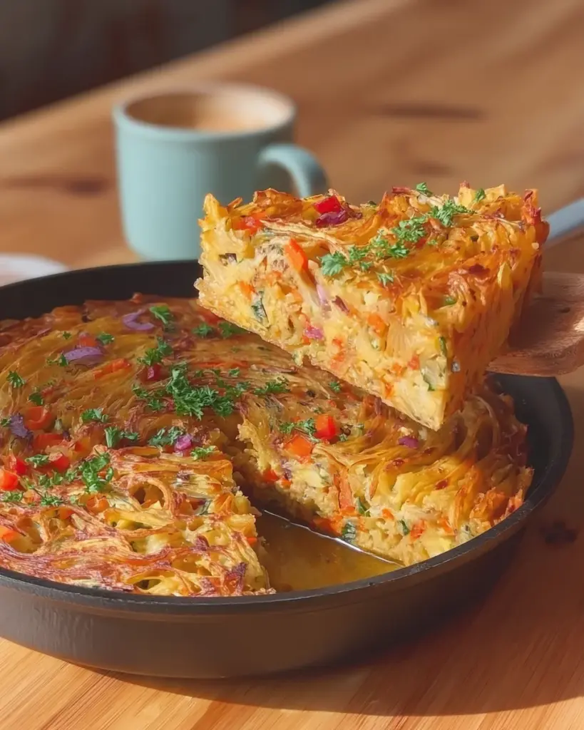 Breakfast Veggie Crinkle Cake