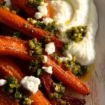 CRISPY CARROT FRIES WITH WHIPPED HONEY-RICOTTA & PISTACHIO GREMOLATA