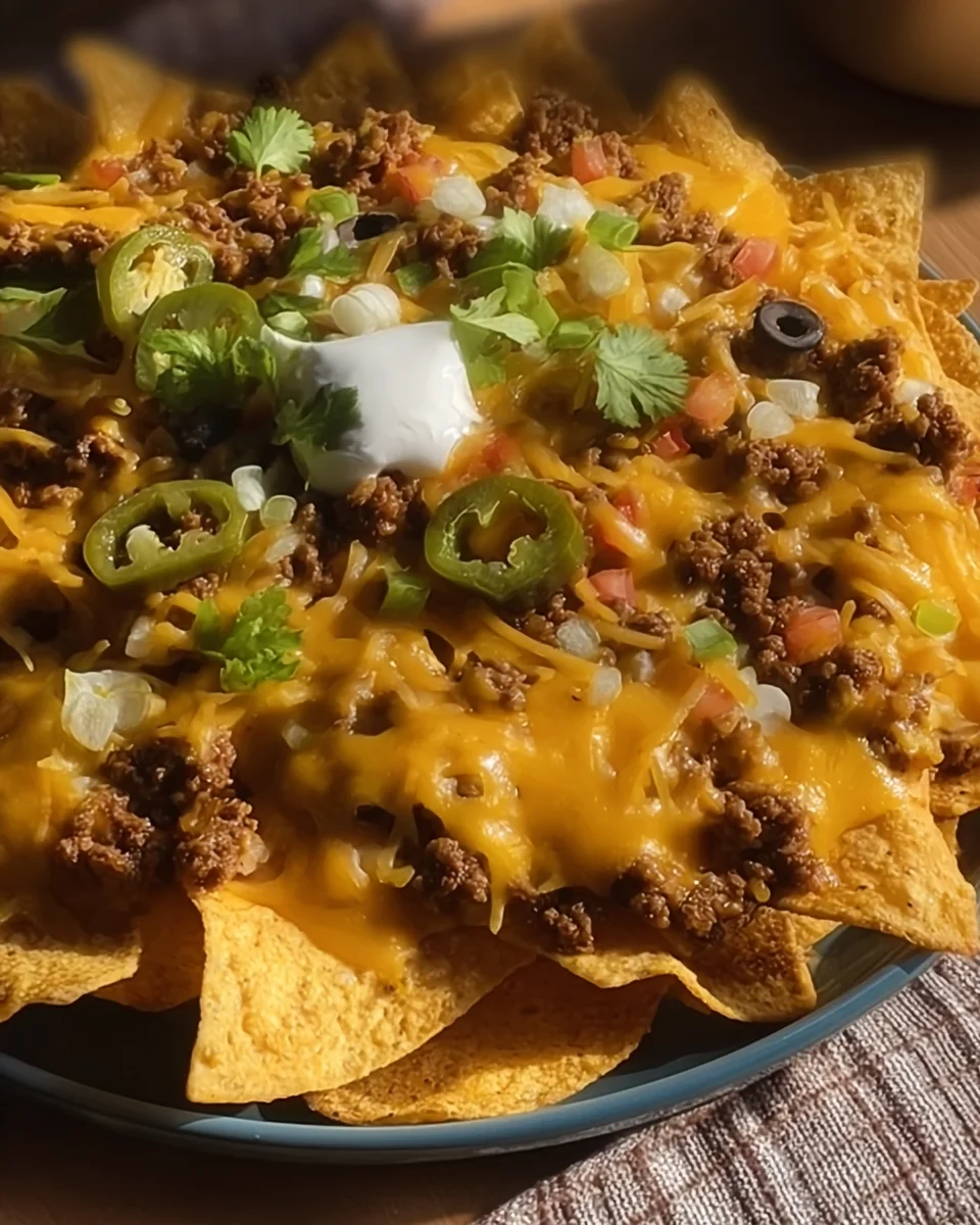 Cheesy Beef Nachos