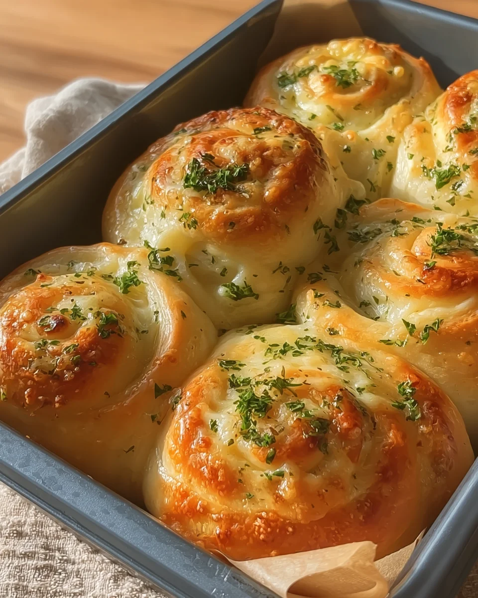Cheesy Garlic Pull-Apart Rolls