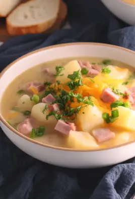 Cheesy Ham and Potato Soup
