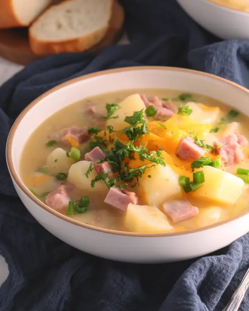 Cheesy Ham and Potato Soup