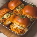 Cheesy Honey Sriracha Chicken Sliders