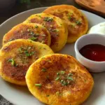 Cheesy potato pancakes