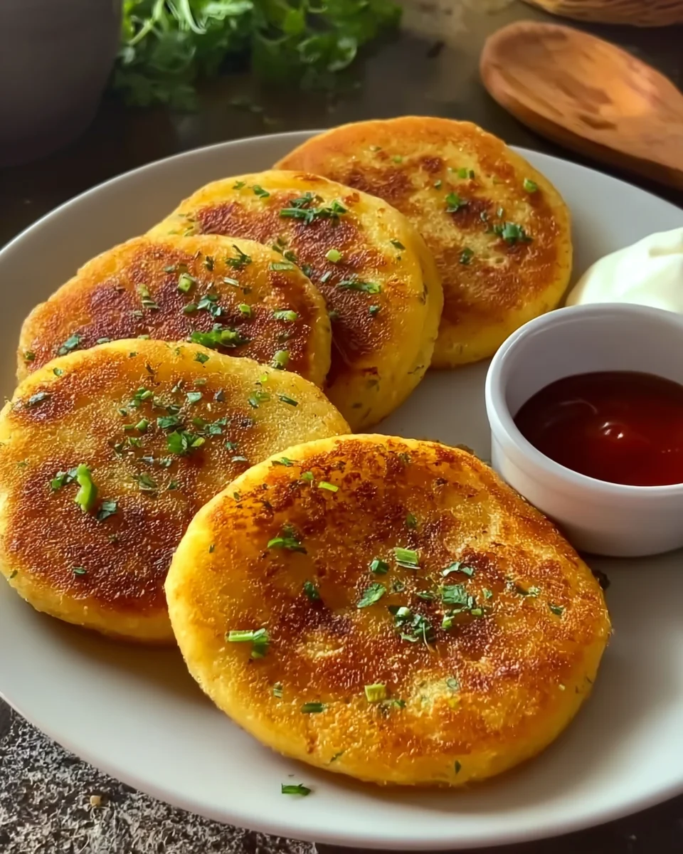 Cheesy potato pancakes