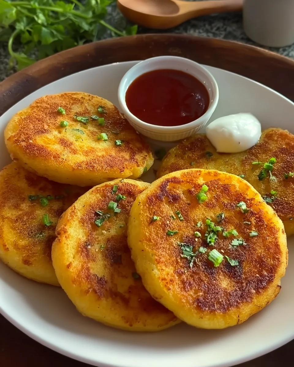 Cheesy potato pancakes Cheesy