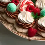 Choc-mint pull-apart pavlova