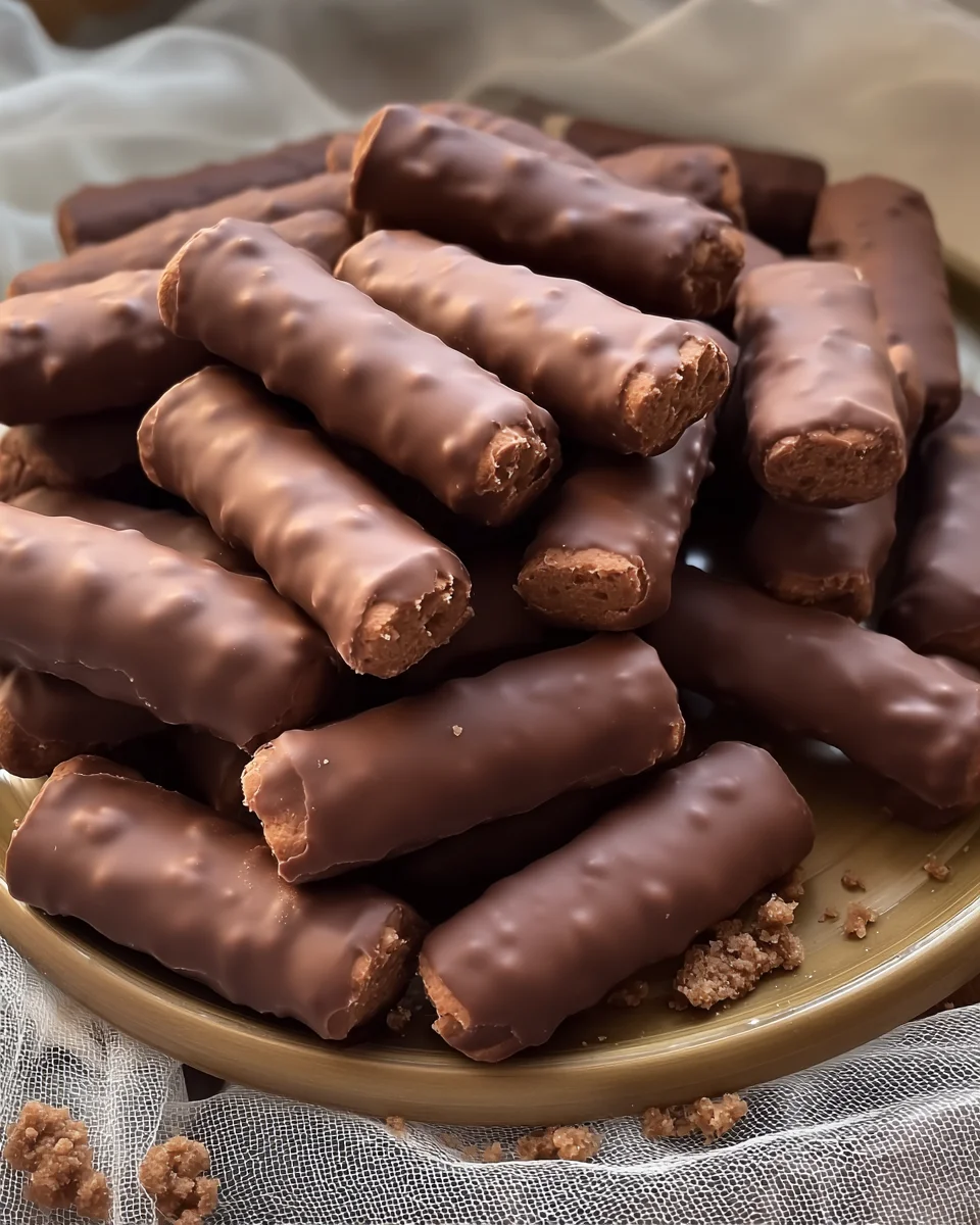 Chocolate Cigar Cookies (No Bake) Chocolate