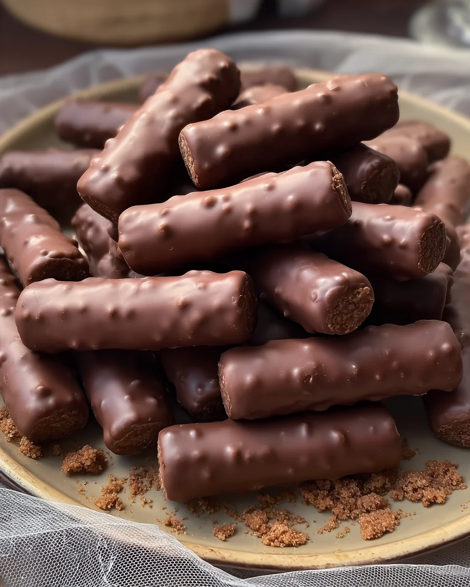 Chocolate Cigar Cookies (No Bake) Chocolate
