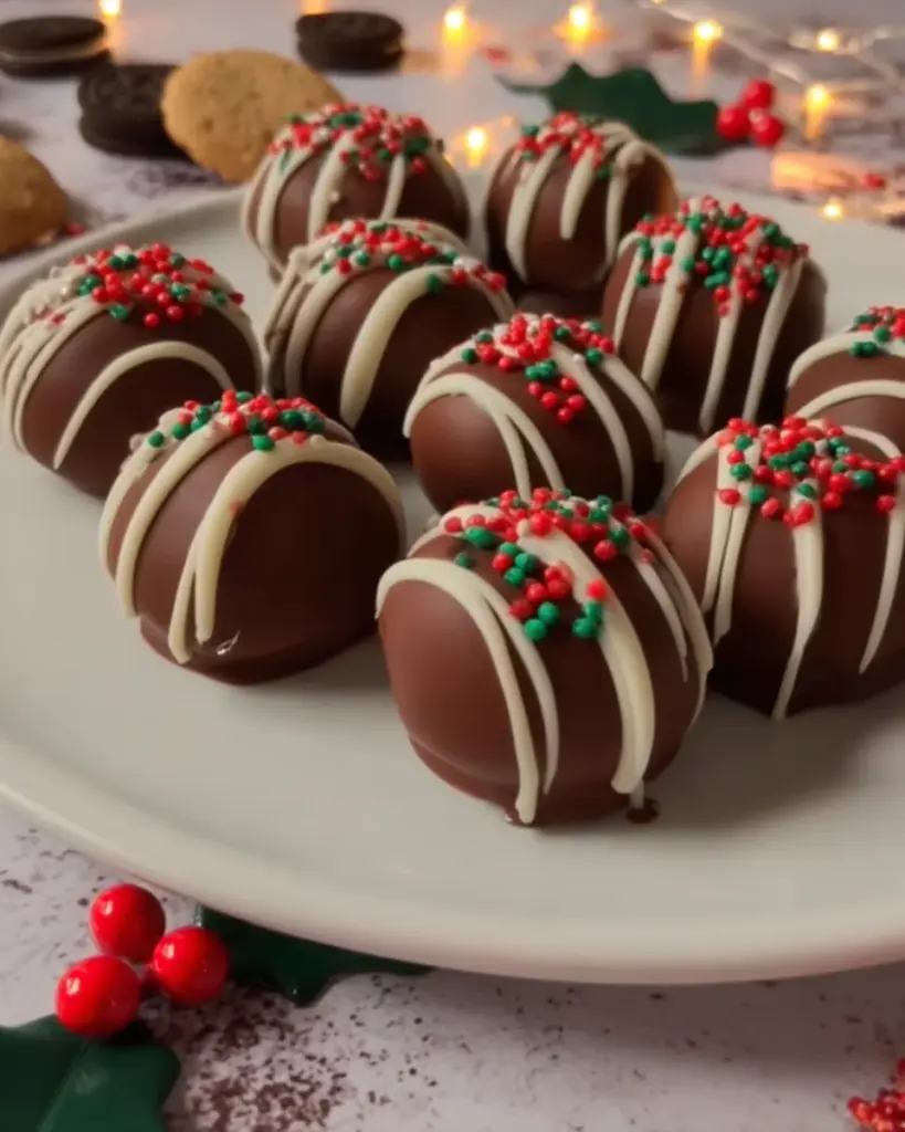 Christmas Oreo Truffles