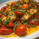 Cod Fillets with Cherry Tomato Sauce