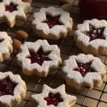 Cranberry Linzer Cookies