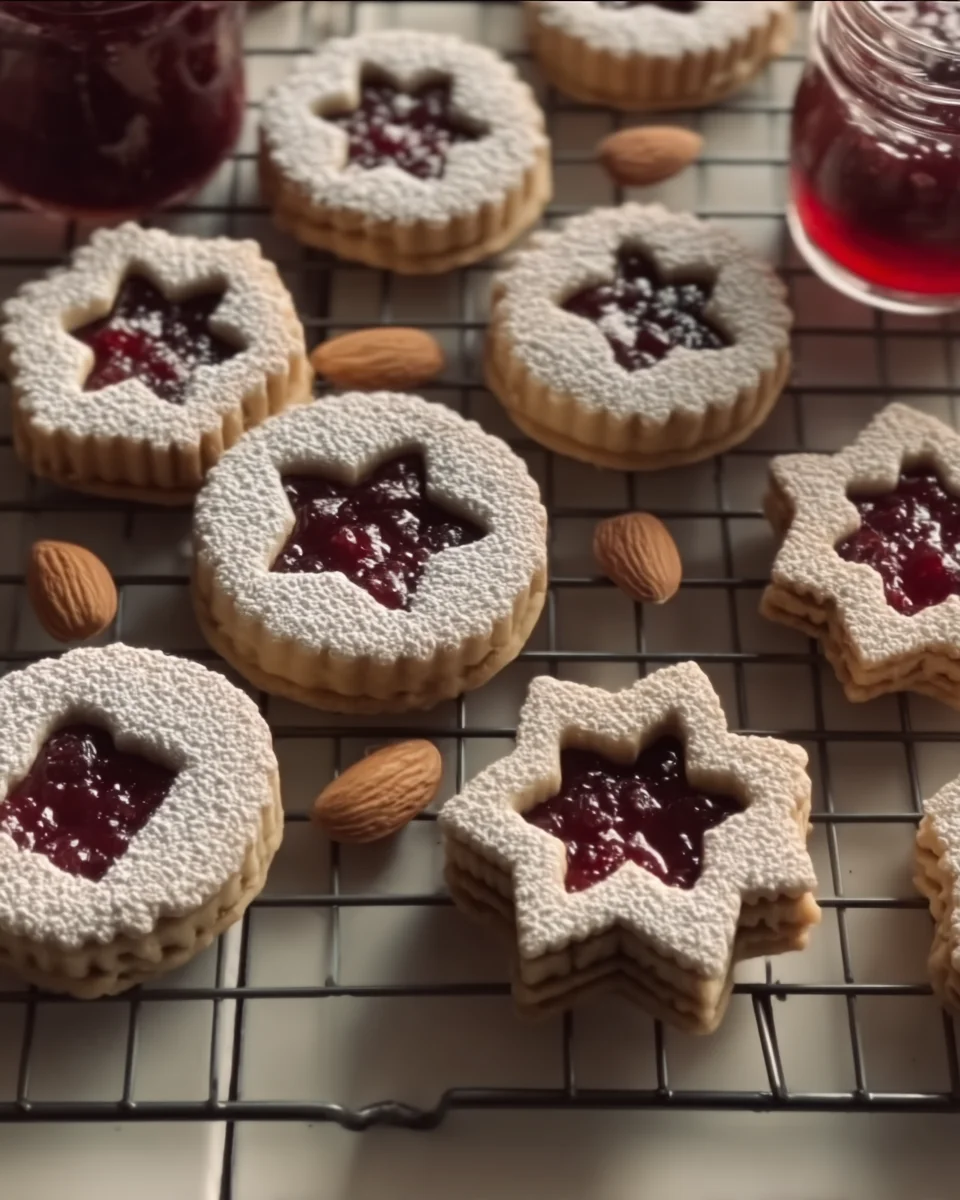 Cranberry Linzer Cookies Cranberry