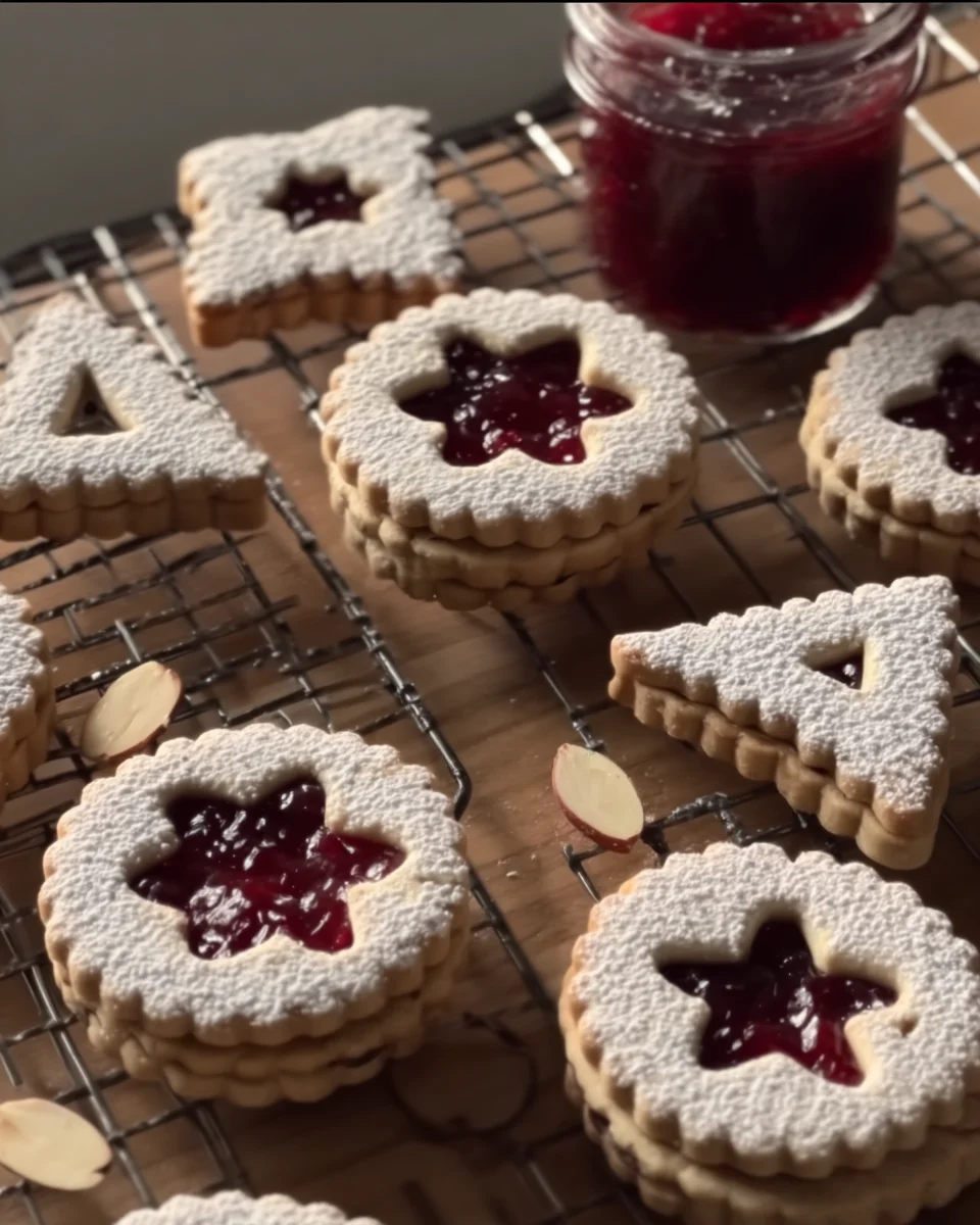 Cranberry Linzer Cookies Cranberry