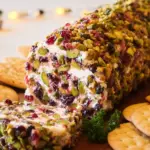 Cranberry Pistachio Cheese Log (10 minutes)