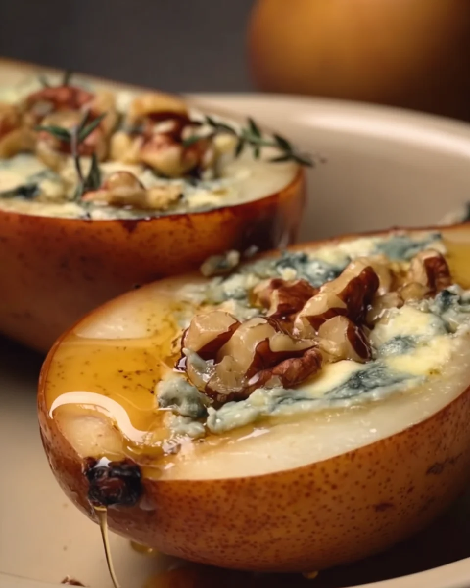 Easy Baked Gorgonzola Pears Easy