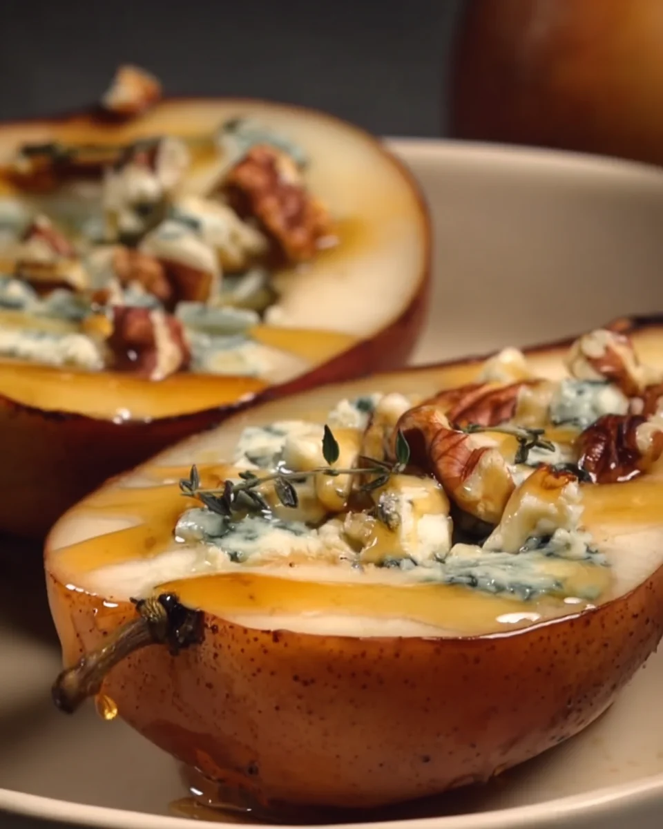 Easy Baked Gorgonzola Pears Easy