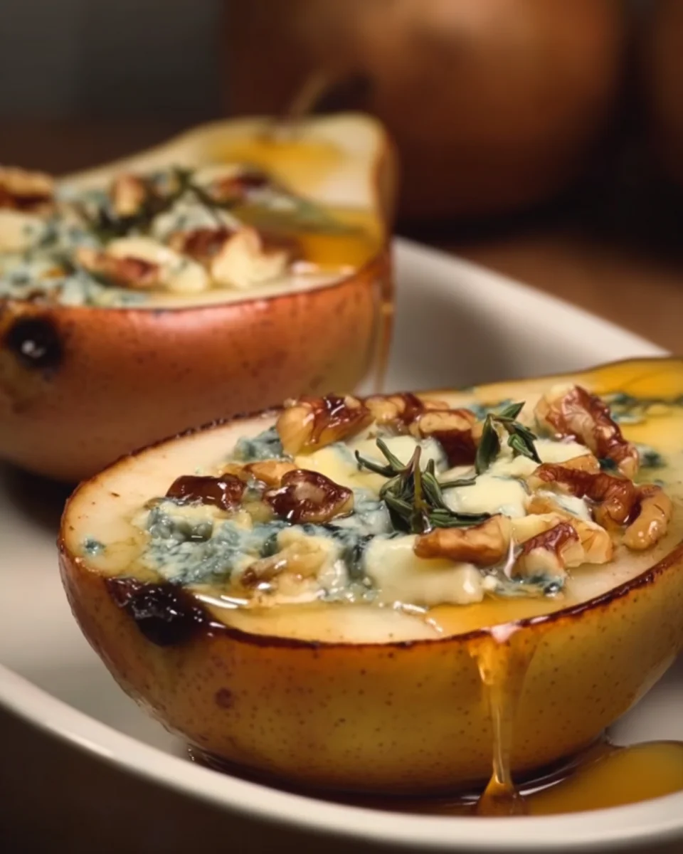 Easy Baked Gorgonzola Pears Easy